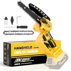 Cordless Mini Chainsaw for Wood Cutting & Trimming