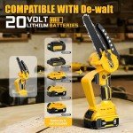 Cordless Mini Chainsaw for Wood Cutting & Trimming