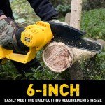 Cordless Mini Chainsaw for Wood Cutting & Trimming