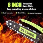 Devenbo Cordless Mini Chainsaw - 6 Inch Efficiency