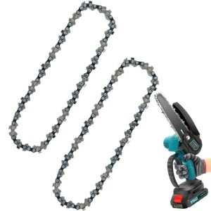 Mini Chainsaw Chain Replacement - 2 Durable Carbon Steel