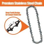 Mini Chainsaw Chain Replacement - 2 Durable Carbon Steel