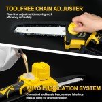 ZYAOSTON 8-Inch Battery-Powered Mini Chainsaw