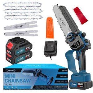 Cordless Electric Chainsaw with 2 Batteries & Accessories