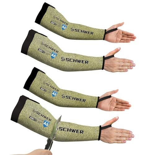 CORE Cut Resistant Arm Protection Sleeves - 2 Pairs