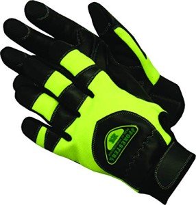 Forester Green Chainsaw Safety Gloves - Medium