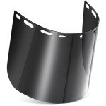 Saillong Face Shield Replacement Lens Compatible with ERB 15151 8150 Tinted Full Face Shields, Polycarbonate Protective Safety Face Shield for Grinding, Welding, Helmet Face Shield for Cosplay(Black)