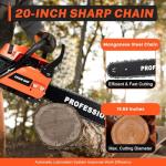 58cc 20-Inch Gas Chainsaw for Wood Cutting