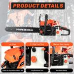 58cc 20-Inch Gas Chainsaw for Wood Cutting