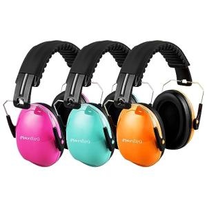 Kids Safety Ear Protection Headphones in Mint, Pink, Orange