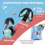 Kids Safety Ear Protection Headphones in Mint, Pink, Orange