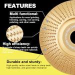 Wood Carving Disc Set for Angle Grinders