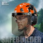 Forestry Chainsaw Safety Helmet with Bluetooth Ear Muffs