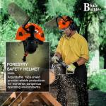 Forestry Chainsaw Safety Helmet with Bluetooth Ear Muffs