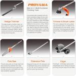PROYAMA 26cc 6-in-1 Gas Chainsaw & Trimming Tools