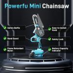 Aokia 21V Mini Cordless Chainsaw with Battery