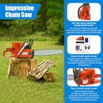 IOENC 71CC Gas Chainsaw 28" Tree Trimmer