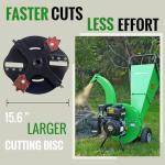 GARDENBEAUT S1 Gas Wood Chipper, 7 HP