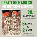 GARDENBEAUT S1 Gas Wood Chipper, 7 HP