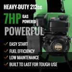 GARDENBEAUT S1 Gas Wood Chipper, 7 HP