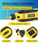 EzzDoo Electric Chainsaw Sharpener Kit with Diamond Bits