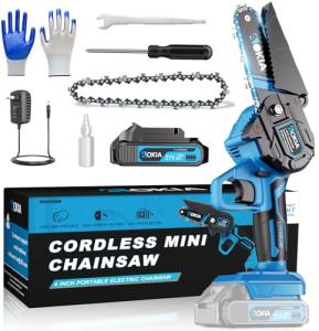 Aokia 21V Mini Cordless Chainsaw with Battery