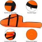 Portable Waterproof Chainsaw Carrying Case (Orange)