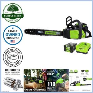 Greenworks 80V 18" Brushless Cordless Chainsaw