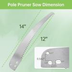 12” Pole Pruner Saw Blade Replacement for Corona TP 3841, TP 3811, TP 3714, TP 3712, TP 3702, TP 2712, TP 2612, TP 2512 & Other Most Brands Pruning Saws & Tree Trimmers