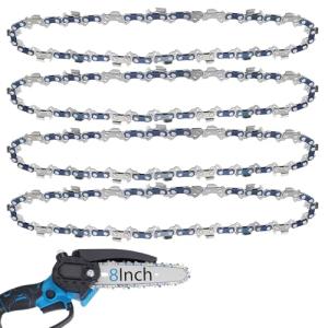 O-CONN 8-Inch Chainsaw Replacement Chain - 4 Pack