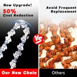 O-CONN 8-Inch Chainsaw Replacement Chain - 4 Pack