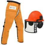 Forester Chainsaw Apron Chaps and Safety Helmet