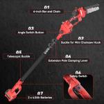 Avhrit 2-in-1 Cordless Pole Saw & Chainsaw