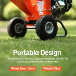 SuperHandy 7HP Mini Wood Chipper Shredder Mulcher