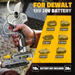 Cordless Electric Pruning Shears for DeWalt 20V