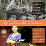 Cordless 6-Inch Mini Chainsaw for Pruning