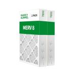 Mann+Hummel 16x25x4 MERV 8 Pleated Filters - 2 Pack