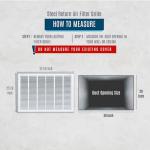 30x20 Steel Air Filter Grille - 2 Pack