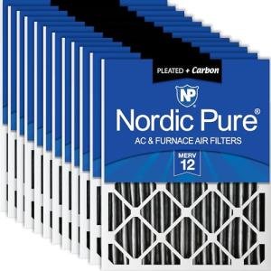 Nordic Pure 20x20x2 MERV 12 Air Filters 12 Pack
