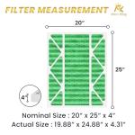 MervKing 20x25x4 MERV 13 Air Filter 4-Pack