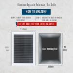 20x25 Aluminum Eggcrate Air Filter Grille