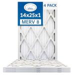 14x25x1 MERV 8 Air Filters (4-Pack)