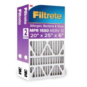 Filtrete 20x25x6 Electrostatic Air Filter 2-Pack