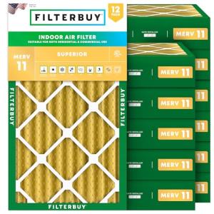 14x25x4 MERV 11 Air Filters - 12-Pack