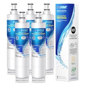 ICEPURE 4396508 Refrigerator Water Filter Replacement 5-Pack