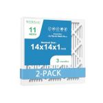 WEBISAU 14x14x1 MERV 11 Air Filter 2-Pack