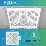WEBISAU 14x14x1 MERV 11 Air Filter 2-Pack