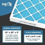 16x25x5 MERV 11 Pleated Air Filter 2-Pack