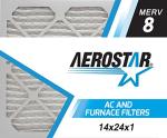 Aerostar 14x24x1 MERV 8 Pleated Air Filters