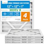 LotFancy MERV 8 Pleated Air Filters 4-Pack